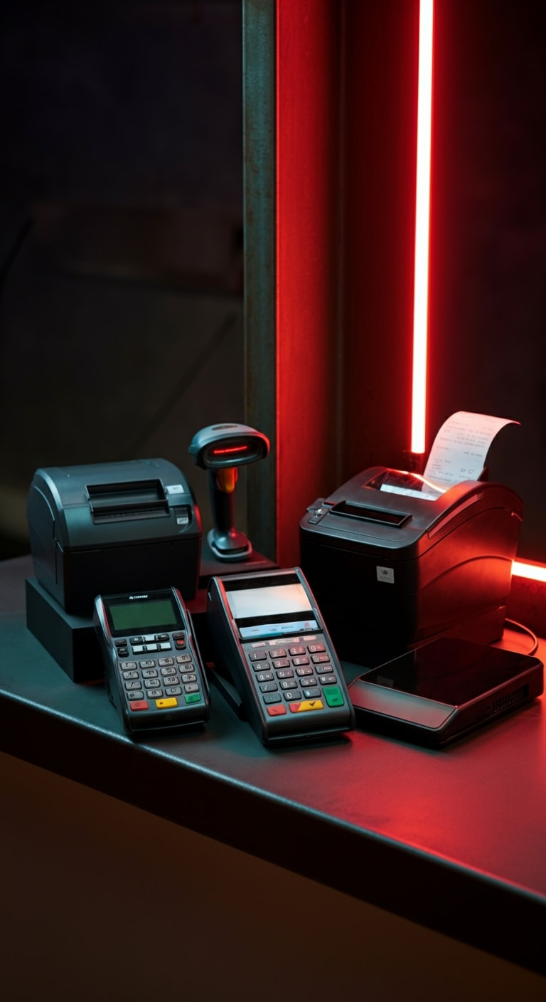 Hardware fiscal y POS — controlador, posnets, scanner, impresora